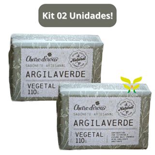 Kit 2 Unidades: Sabonete Argila Verde 110g Cheiro D Ervas em Oferta na Shopee
