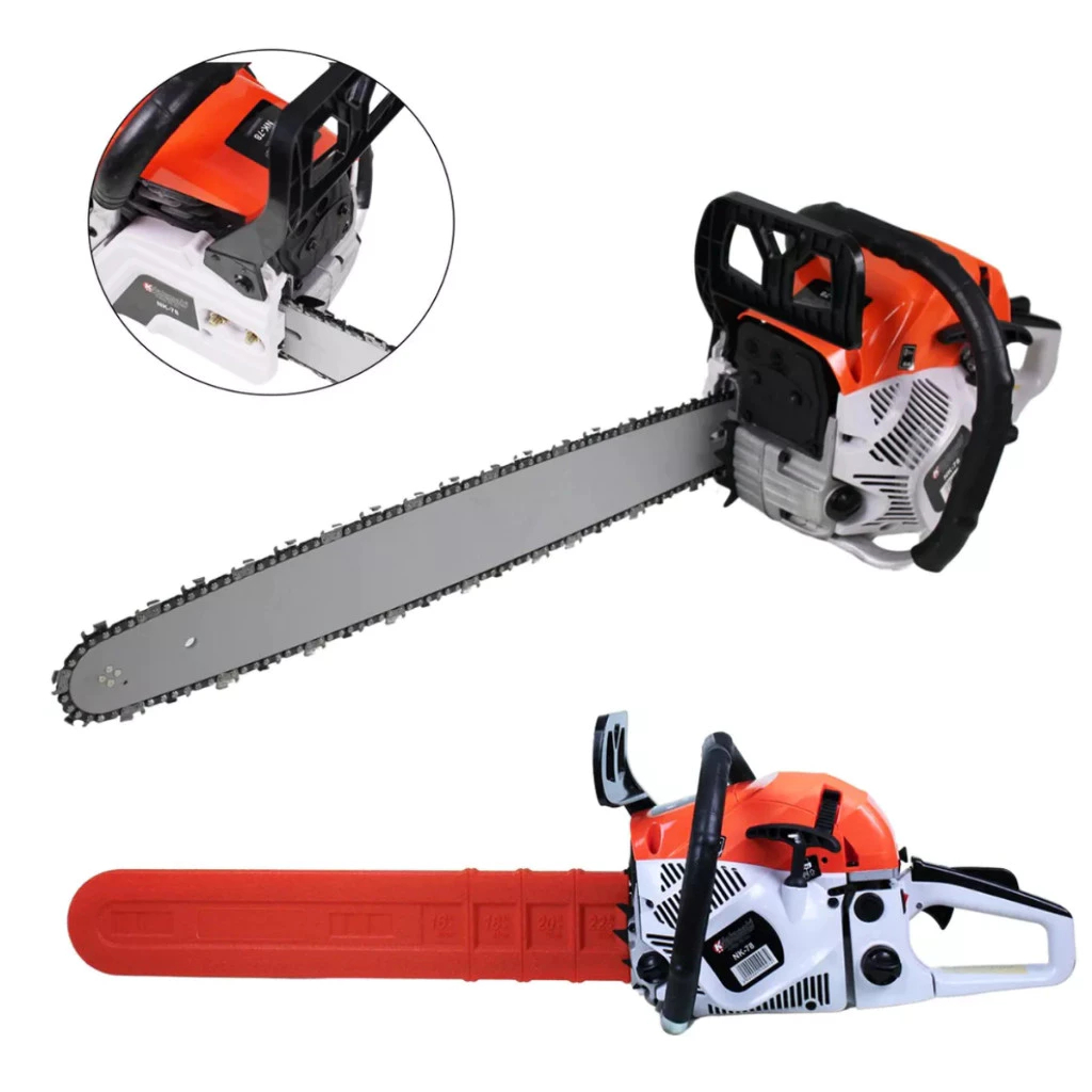 Motoserra Profissional a Gasolina 78cc Muito Potente Sabre 55cm Polegadas Motosserra