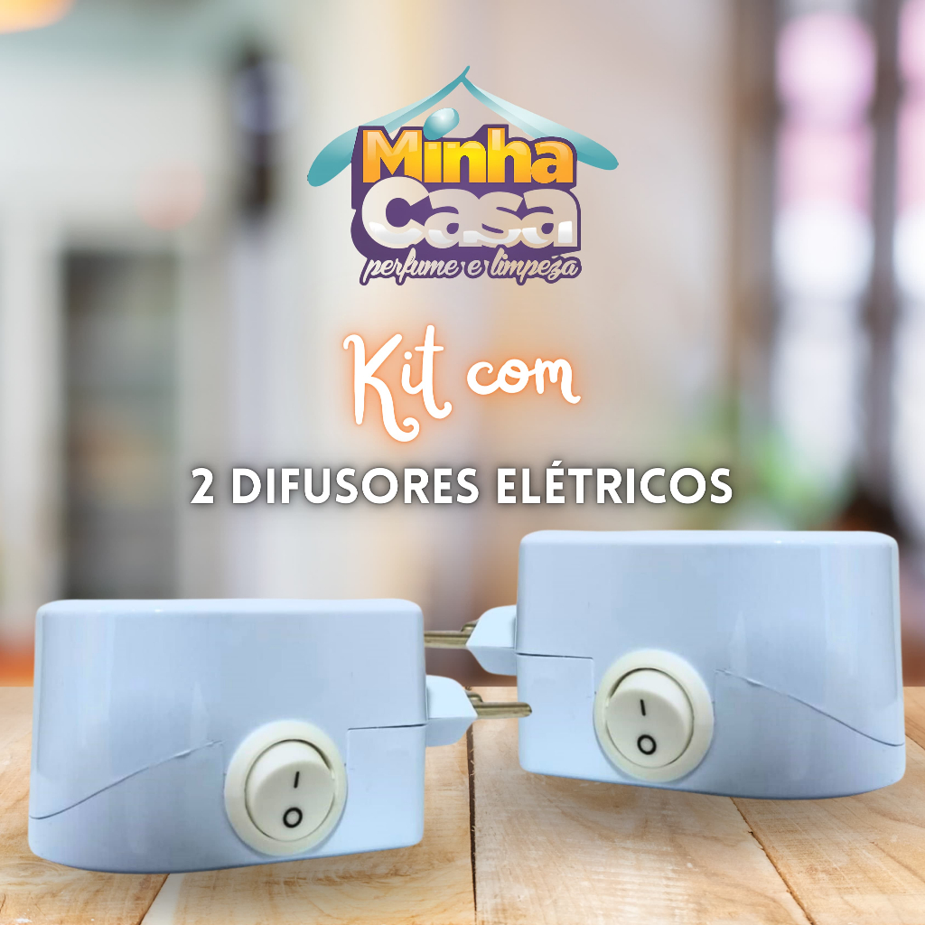 Kit 2 Difusor Elétrico De Ambiente Bivolt 30ml Maior Poder de Exalação em Oferta na Shopee