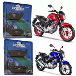 Kit Pastilha Freio Cobreq Dianteira Traseira Honda Cb250f Cb300f Twister ABS Par