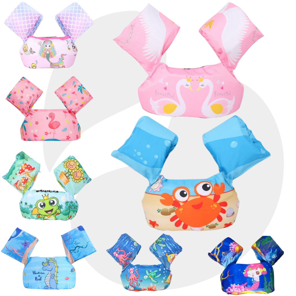 Boia infantil de natação colete flutuante salva vidas não fura em Oferta na Shopee