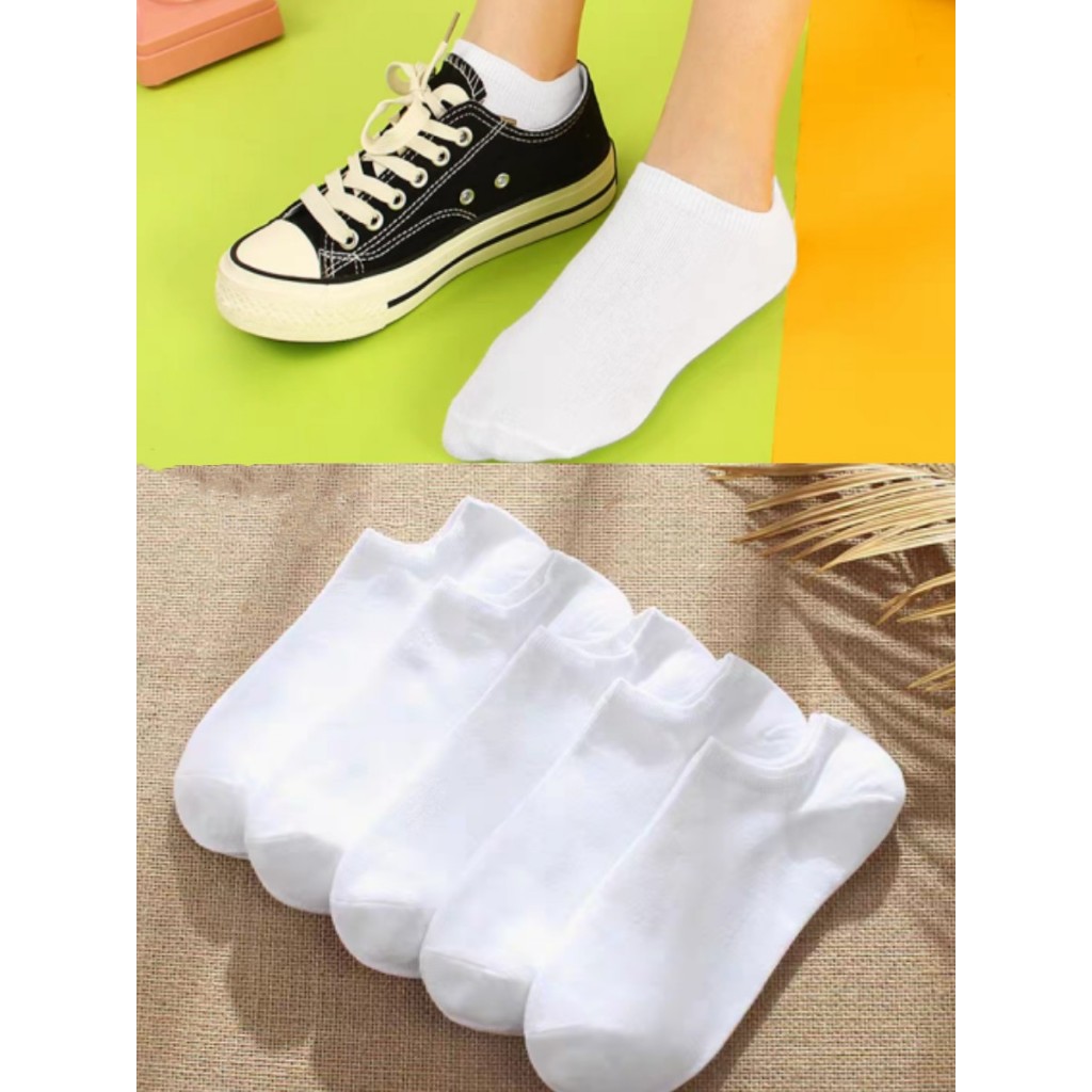 3/6/12 pares de meias soquete cano curto feminina casuais e versáteis 35-40 em Oferta na Shopee