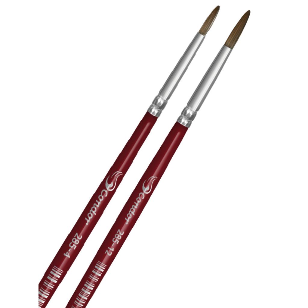Kit Com 2 Pincel Artístico Condor 285 Num.: 4 E 12