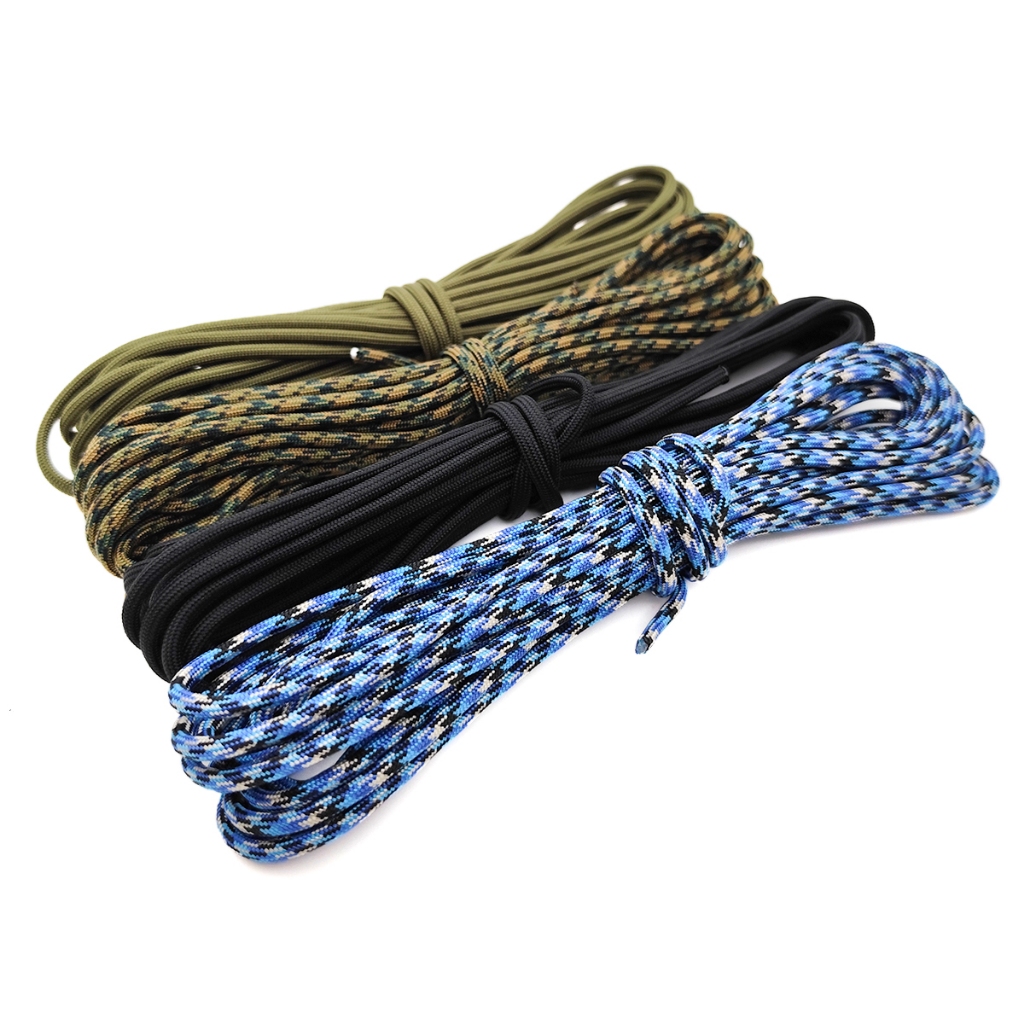 Kit 4 Paracord Cordas 5 Metros 4mm 150kg Nylon Total 20m