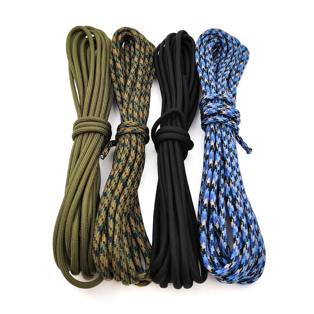 Kit 4 Cordas 5 Metros Paracord 4mm 150kg Nylon Total 20m