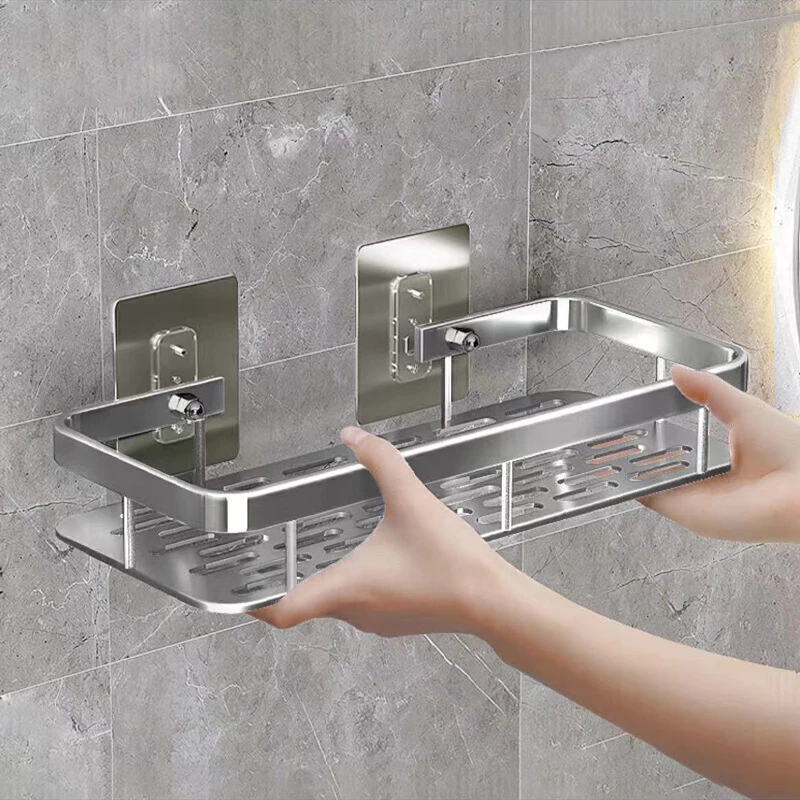 Suporte De Shampoo e sabonete Prateleiras De Banheiro Sem Furo — imagem 1
