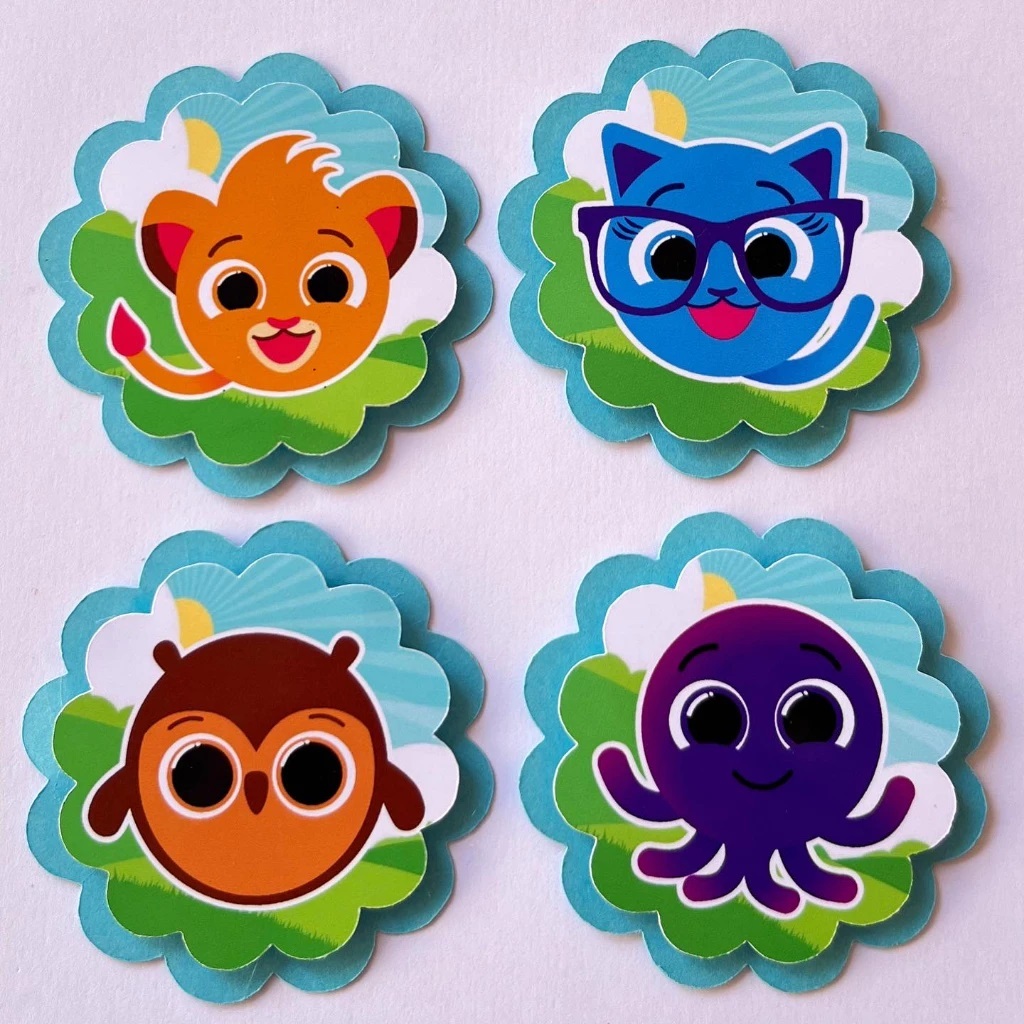 Aplique 3D Escalope Personalizados Bolofofo Lembrancinhas para Festa Infantil Aniversário