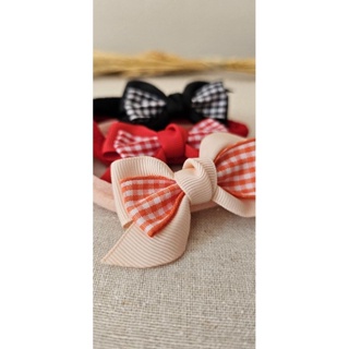 Kit lacinhos de bebê junino na meia ou bico de pato laço laço xadrez em Oferta na Shopee