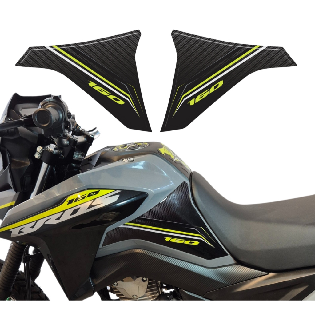 Adesivo Protetor Resinado 3D Lateral M01 Bros 160 2025 em Oferta na Shopee