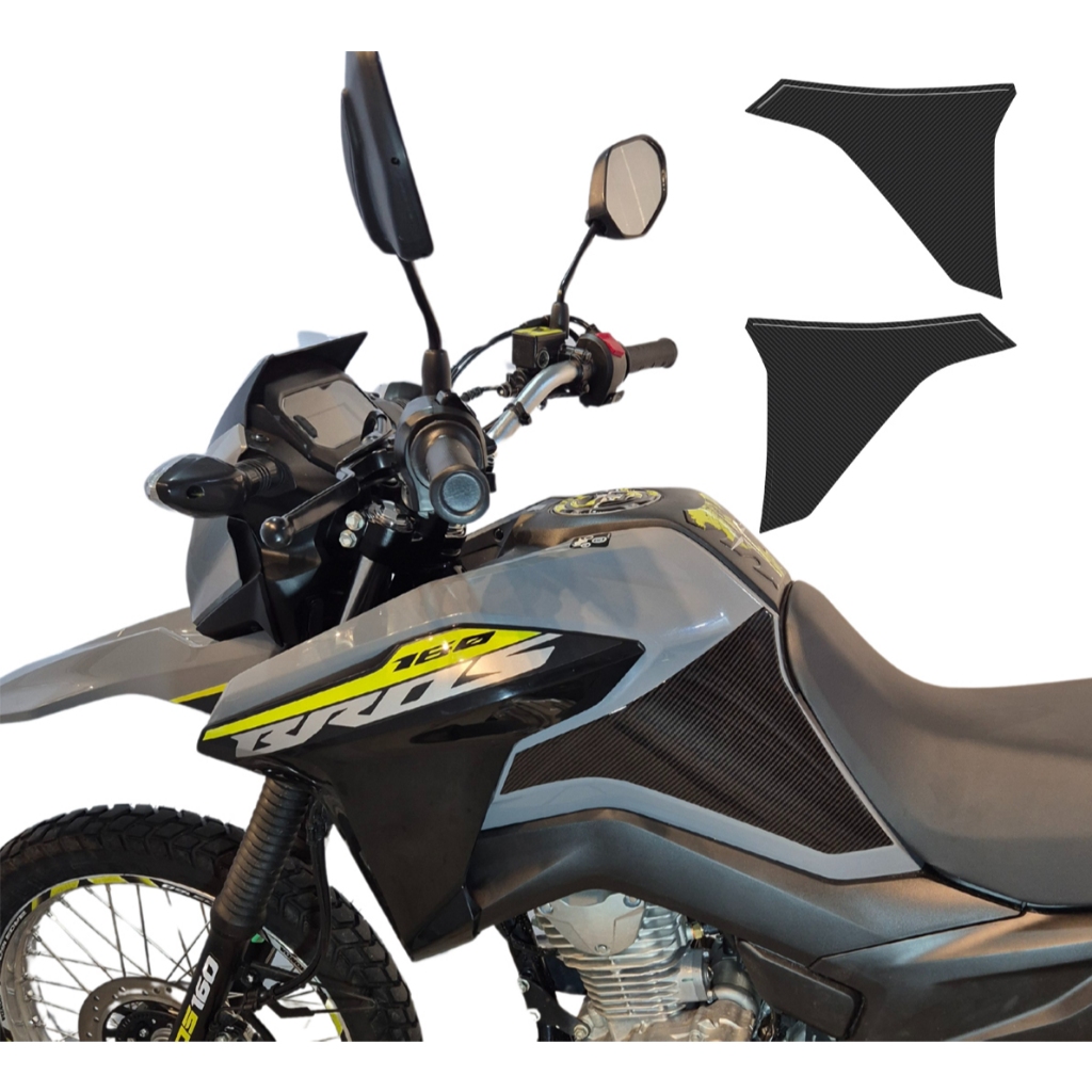 Adesivo Protetor Resinado 3D Lateral M03 Bros 160 2025