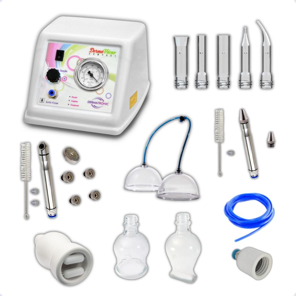 Aparelho de Vacuo Endermo c/ Anvisa Peeling de Diamante Ventosas Pump Vacuoterapia