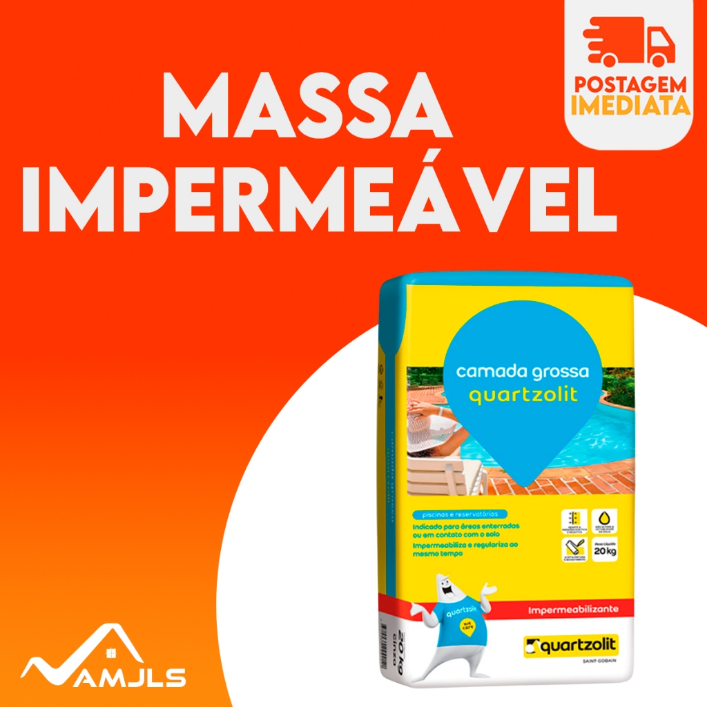 Massa Impermeavel Tecplus Camada Grossa Saco 20 Kg