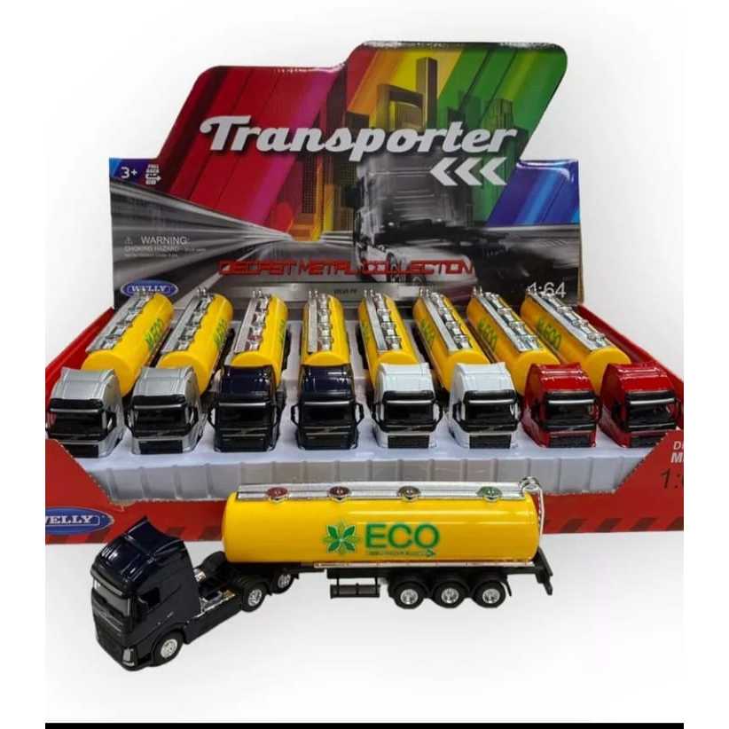 Miniatura cavalo volvo FH 500 trucado com carreta tanque Escala 1/64