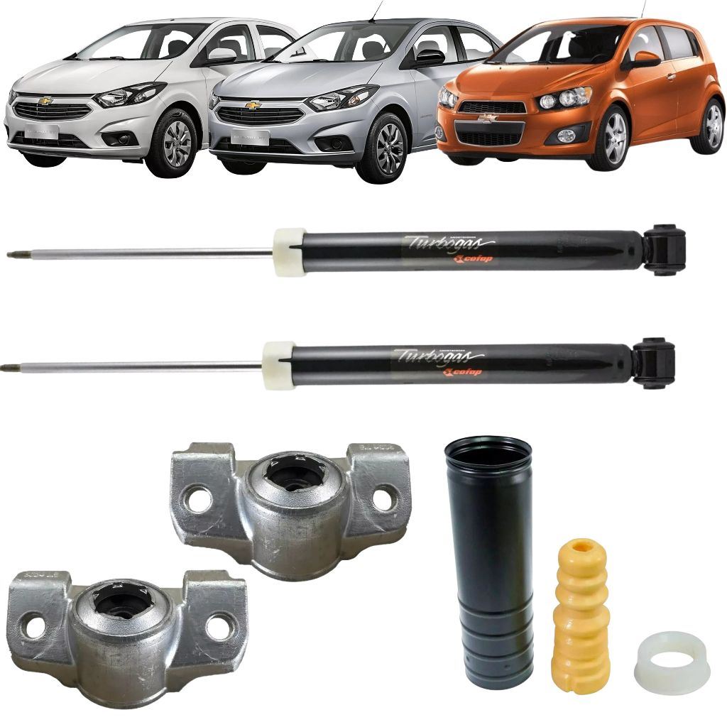 Par Amortecedor Cofap Traseiro Coxim Batente Coifa Chevrolet Onix Prisma Sonic 1.0 1.4 1.6 em Oferta na Shopee
