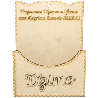 Suporte Para Envelope Madeira MDF Dízimo Campanha ou Oferta em Oferta na Shopee