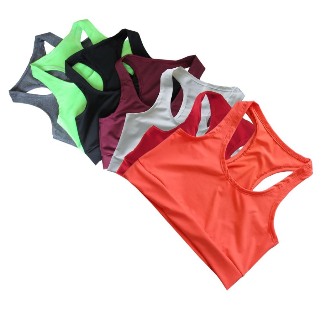 Kit 6 Top Academia Fitness Feminino Treino Casual Esportes  Corrida Plus Size Roupas Femininas em Oferta na Shopee