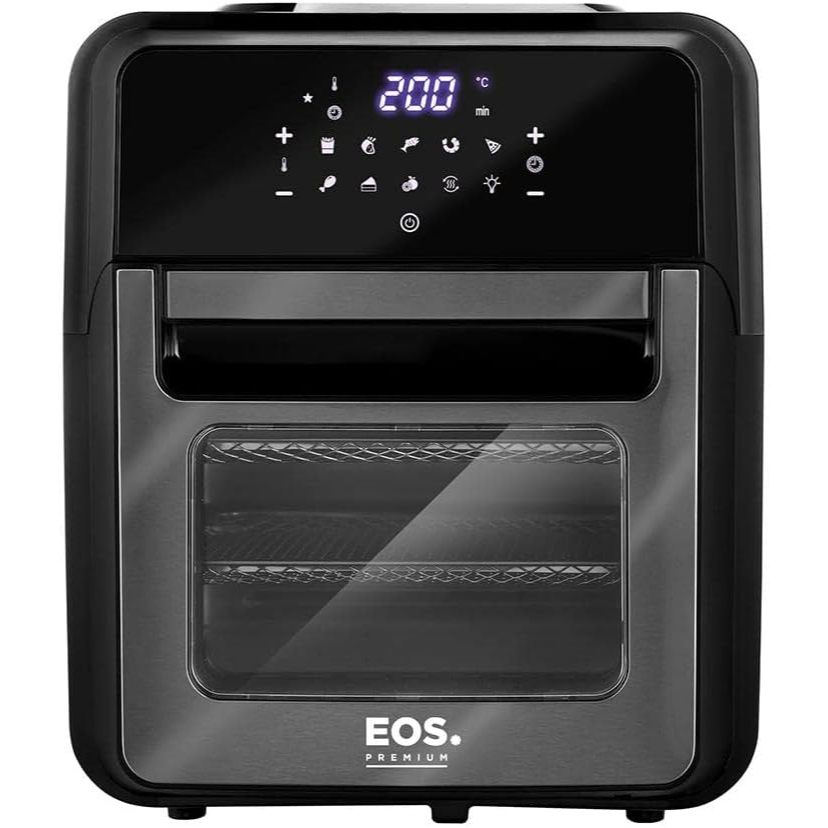 Fritadeira Sem Óleo Air Fryer EOS Premium 12L Digital Touch Titanium EAF12T 220V