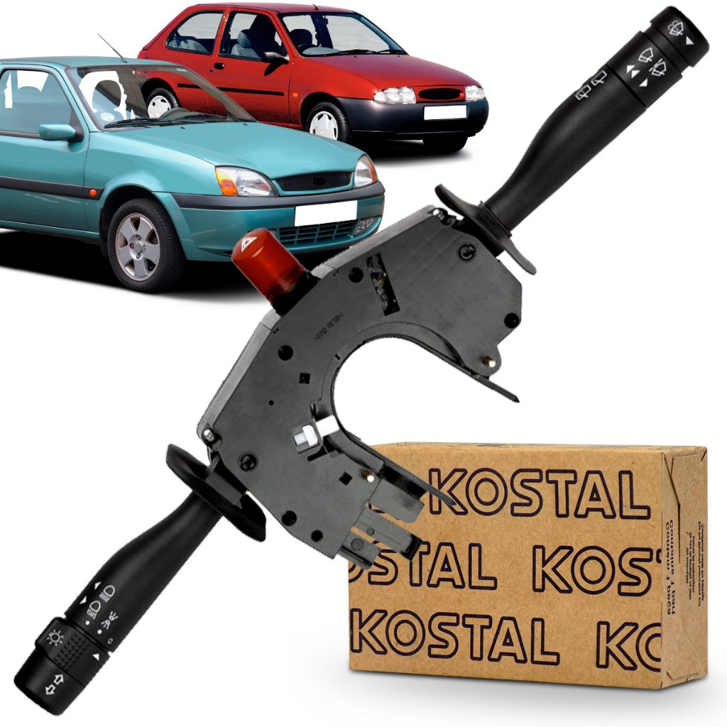 Chave Seta E Limpador Kostal Fiesta 1996 A 2002 Fiesta Street 2001 A 2007 Interruptor Buzina