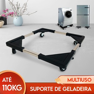 Suporte de Base Com Rodinha Para Geladeira Fogão Máquina de Lavar Louça Carrinho Ajustável em Oferta na Shopee
