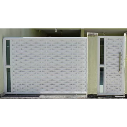 Fechamento de Portão Protetor Privacidade Branco C/ Borda 10cm 50/40/30/25/20/10m