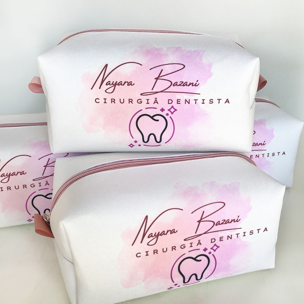 50 Necessaire Personalizada box G lembrancinha brinde com logo ou nome