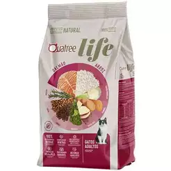 Ração Quatree Life Gato Adulto Salmão e Arroz 3 kg