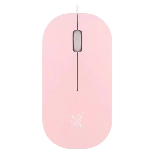 Mouse Maxprint Surface com Fio 1200 DPI USB 2.0 Rosa