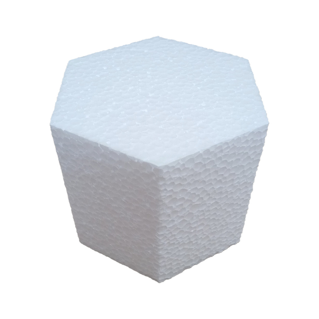 Base Bolo Fake Sextavado 20cm x 12cm Decoração de Festa