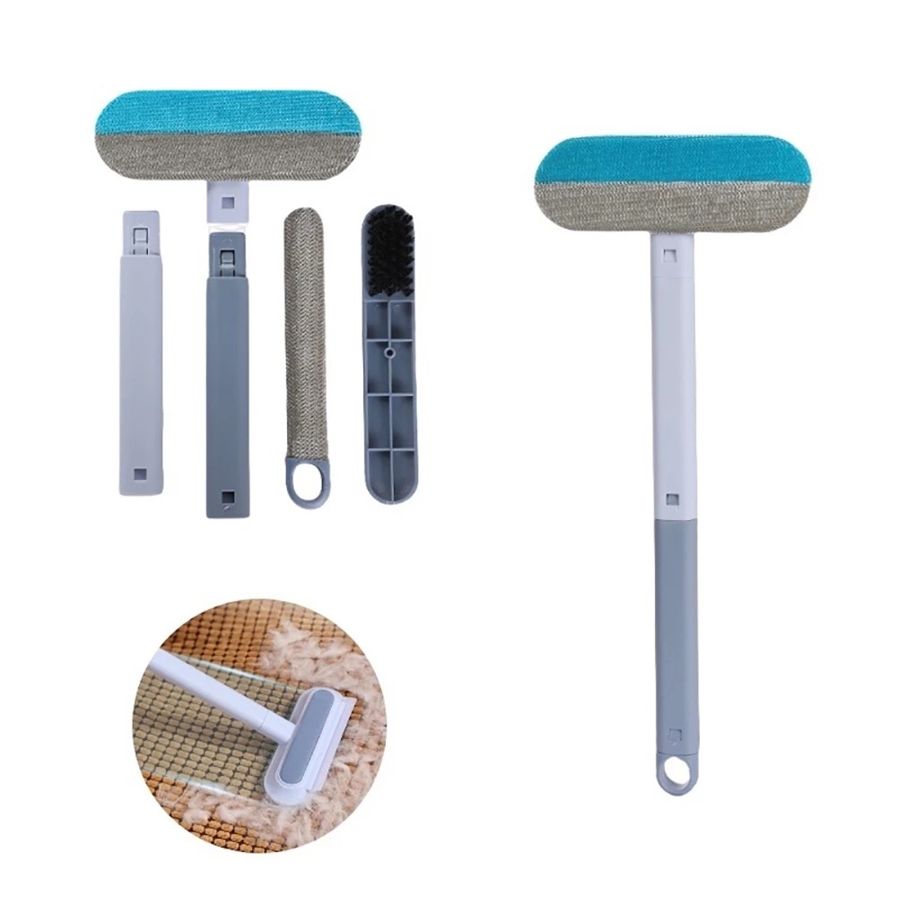 Escova de Limpeza Mágica Multiuso Multifuncional 4 em 1 Tira Poeira Removedor De Pelos de ...