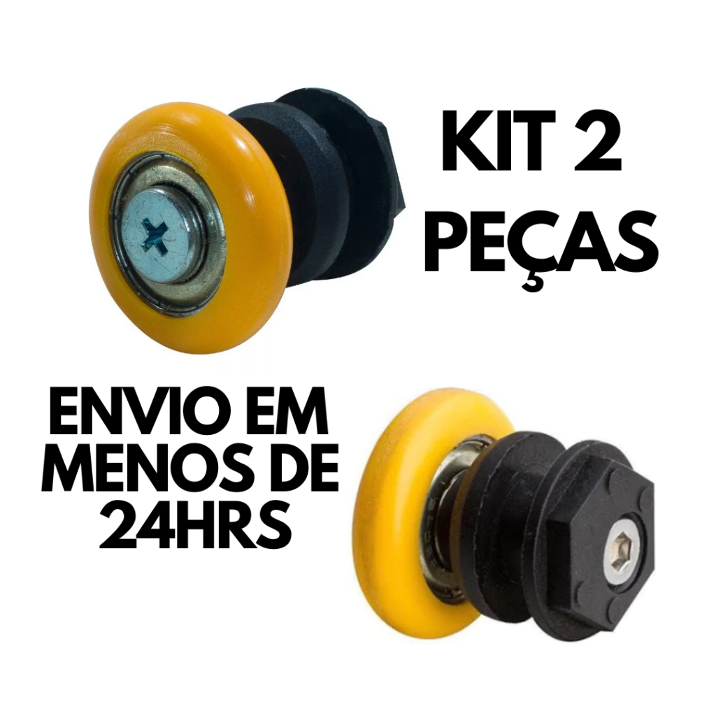 Kit 2 Roldanas Para Box De Vidro Temperado 8 A 10mm Deslizamento Suave E Silencioso em Oferta na Shopee
