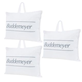 Kit 3 Travesseiros Toque De Pluma Buddemeyer 50x70cm Algodão Cetim 233 Fios Branco em Oferta na Shopee