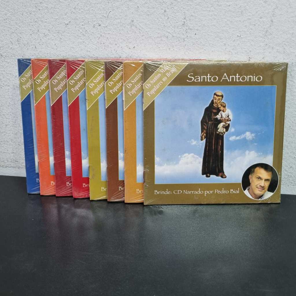 Kit 8 CDs Lacrados Santo Antônio São Jorge São Francisco São Sebastião Nossa Senhora Aparecida...