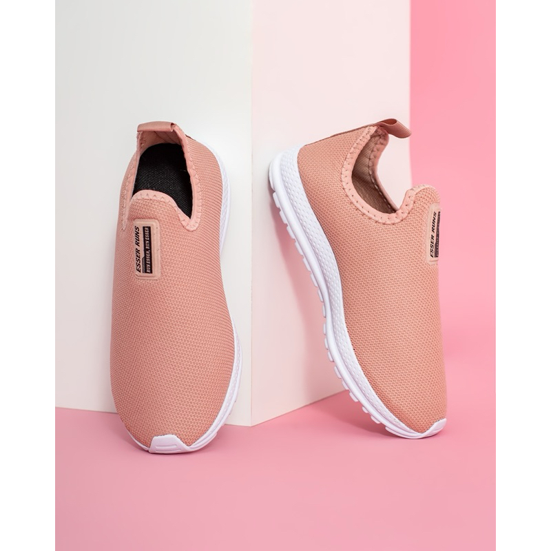 Tênis Feminino Meia Calce Fácil Ortopédico Sneaker slip on Botinha Sem Cadarço Esportivo c...