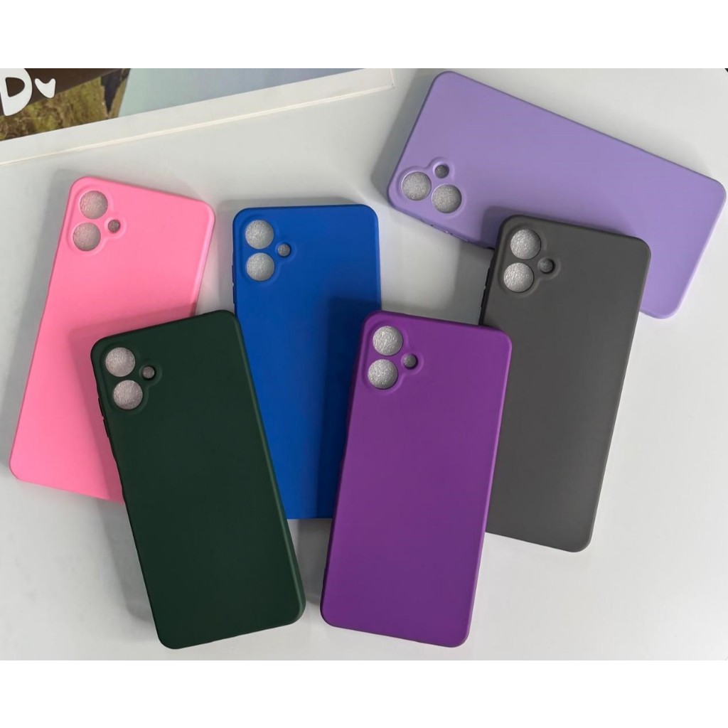 Capa Capinha Para Samsung A06 4G Silicone Aveludado Película Case em Oferta na Shopee