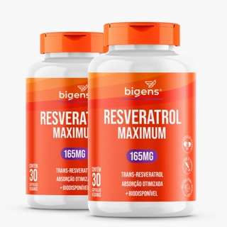 BIGENS KIT 2X RESVERATROL  30 CAPS BIOGENS em Oferta na Shopee
