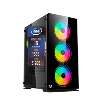 Computador Gamer 2Eletro RGB, Intel Core i5, 16GB RAM, SSD 512GB, Fonte 500W - PG2E-1003RG em Oferta na Shopee