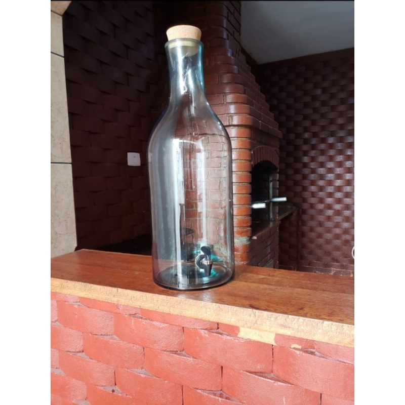 Garrafão Vidro 15 Litros para bebidas em Geral