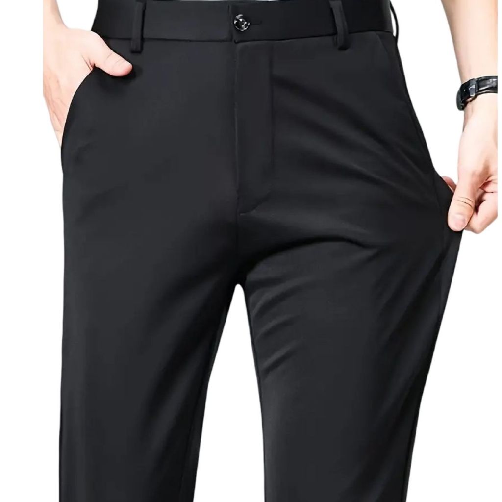 Calça Social Slim de Luxo Masculina Alfaiataria Oxford - Envio Imediato em Oferta na Shopee