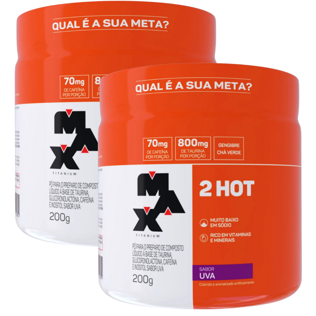 2 unidades - 2HOT Max Titanium 200g - Health
