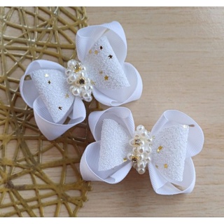 laço parzinho luxo branco em Oferta na Shopee