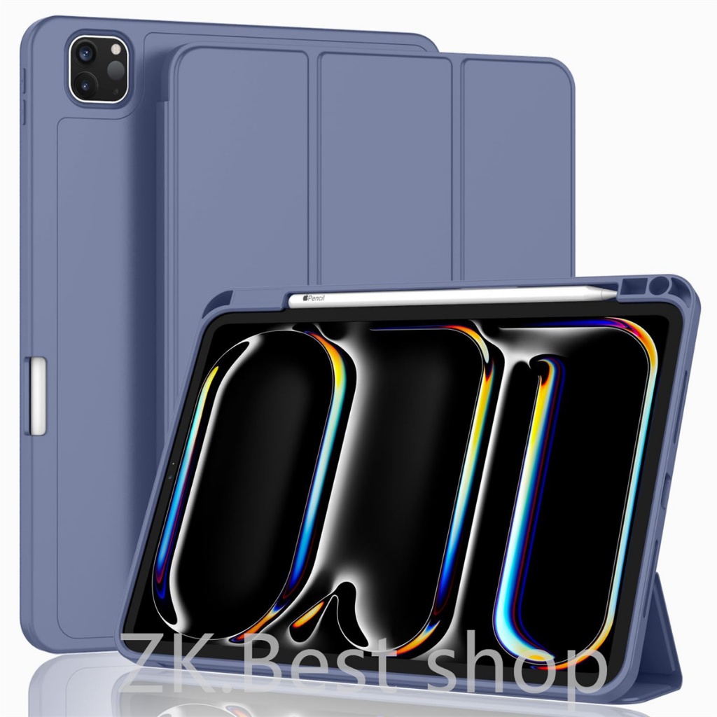 Capa magnetico inteligente com slot de canetas compativel ipad Pro 11 de 11 pole