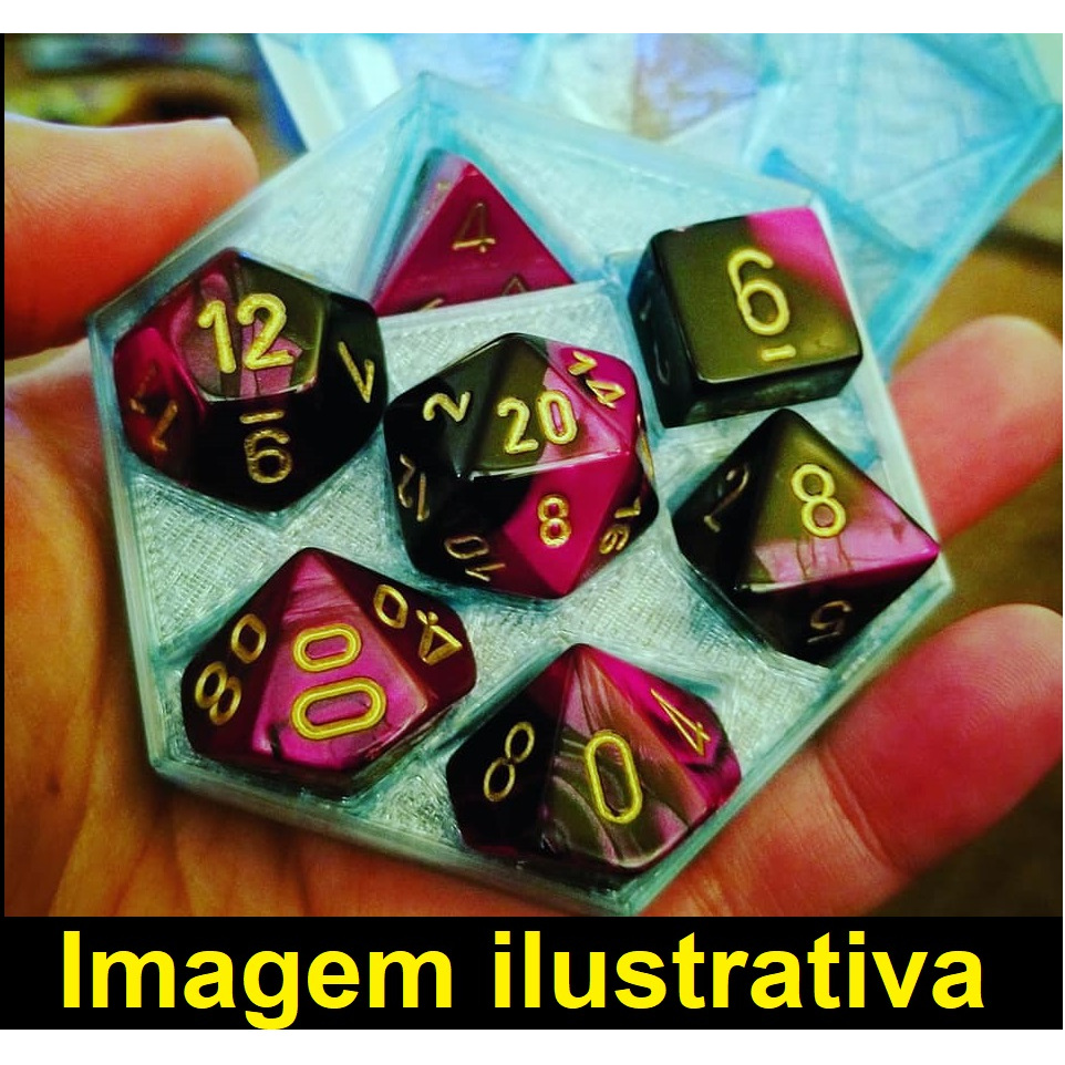 case para dados caixinha para dados rpg D&D