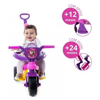 Motoca Triciclo Infantil Kendy Patrulha Canina Empurrador Proteção Lateral Pedal Empurrador em Oferta na Shopee