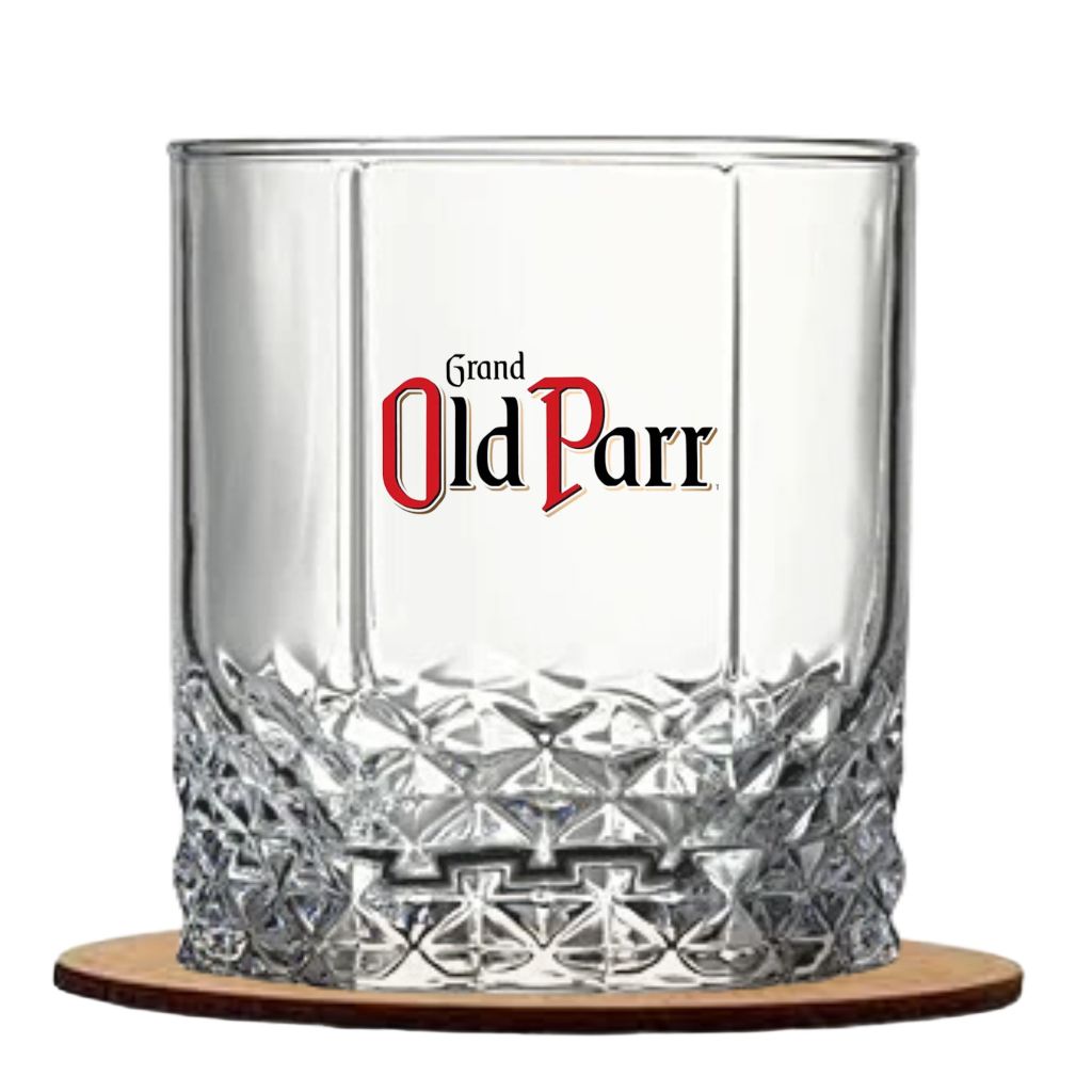Copo De Whisky Personalizado Old Parr 310ml Starlit + Base