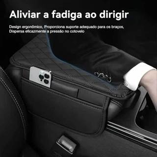 Almofada Organizadora de Braços para Carros Universal com Bolso de Armazenamento Automático em Oferta na Shopee