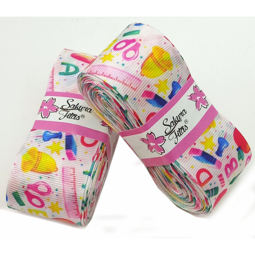 Fita de Gorgorão  Escolar pra Laços Volta às Aulas 38mm Peça com 10 Metros