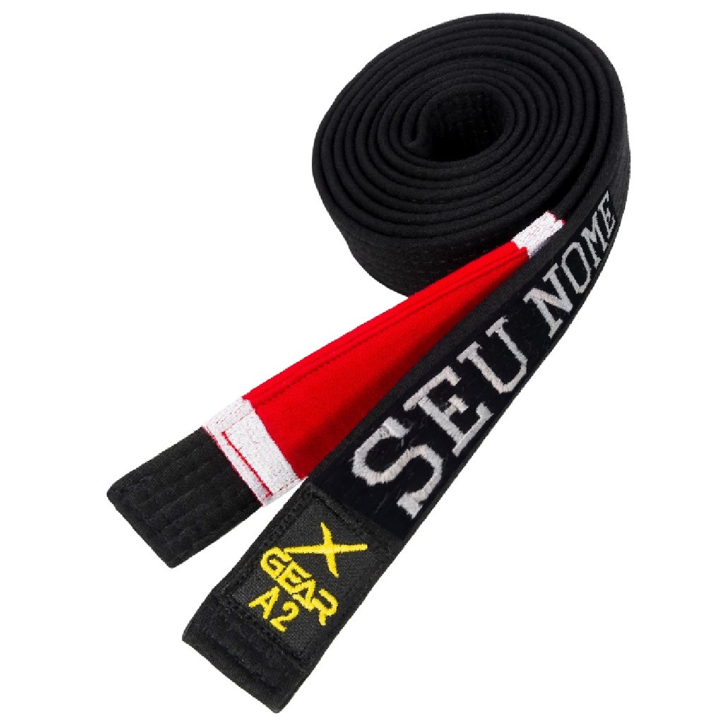 Faixa Preta Jiu jitsu Xgear Com Nome Bordado e Grau!!! em Oferta na Shopee