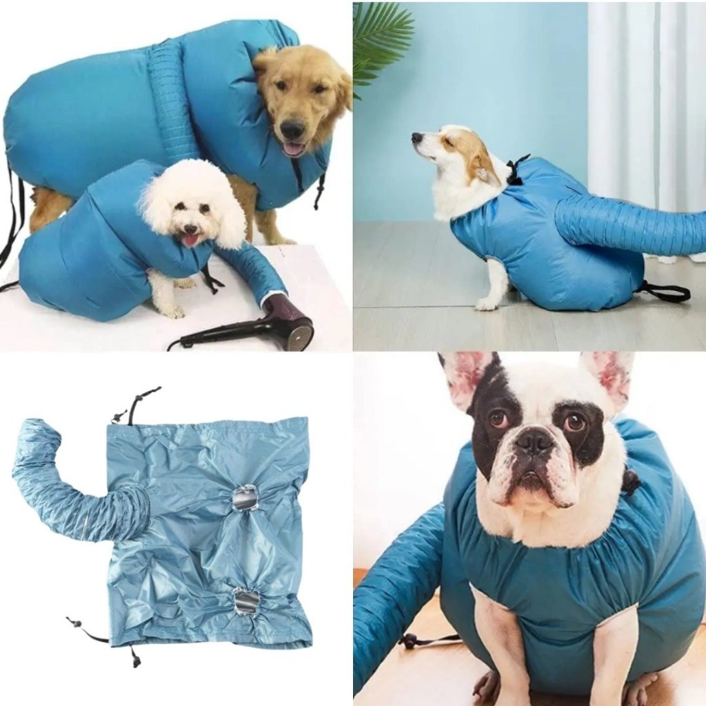 Secador De Cachorro Pet Sacola Portátil Dobrável Tosa Banho Roupa Saco