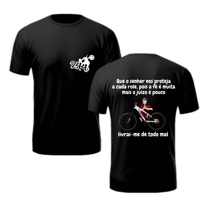 Camisa E blusa Família do Grau 244 camiseta Masculina Frase Bike moto bicicleta