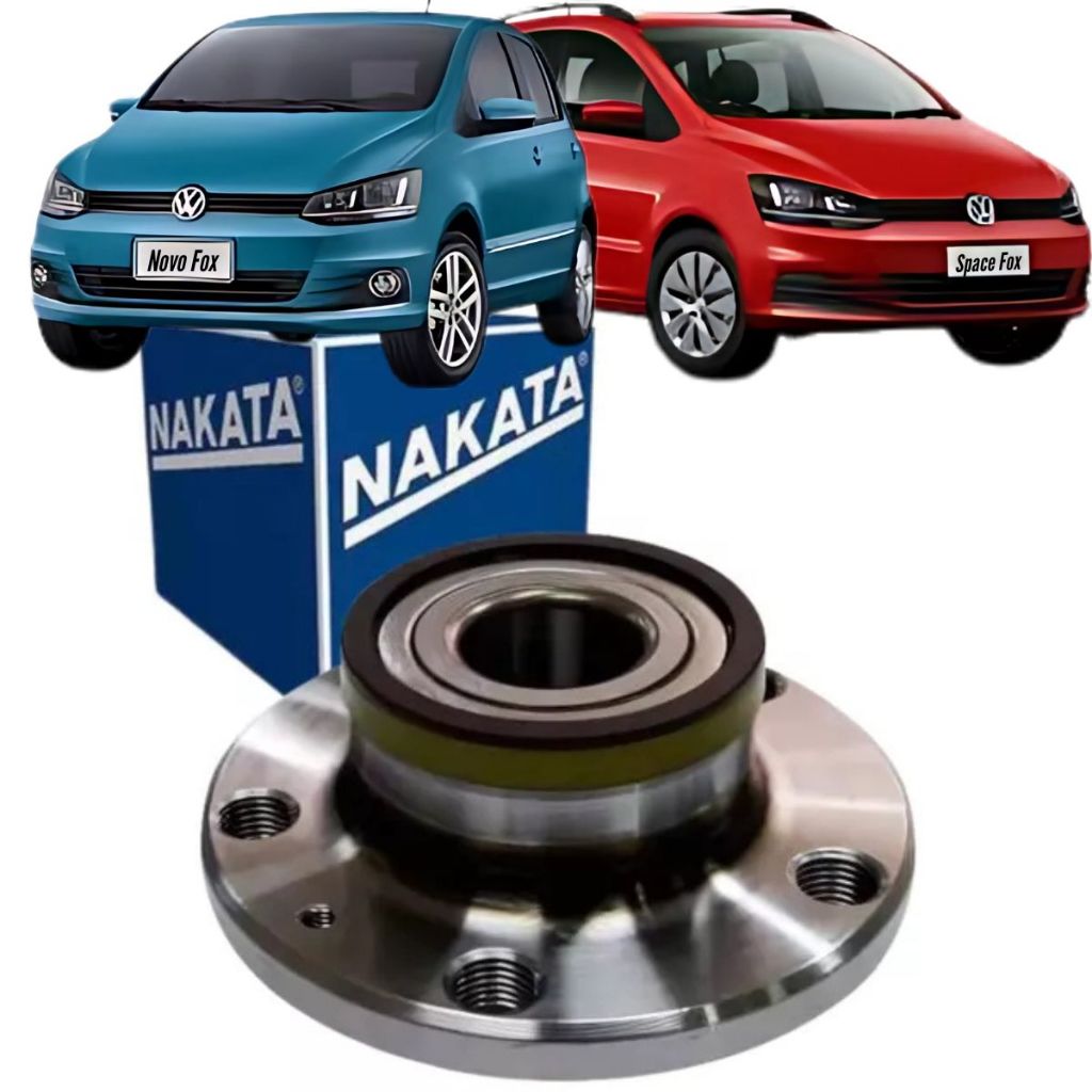 Cubo De Roda Traseiro Crosfox Fox Polo 2002 2003 2004 2005 2006 2007 2008 2009 2010 Nakata Nkf8077 em Oferta na Shopee